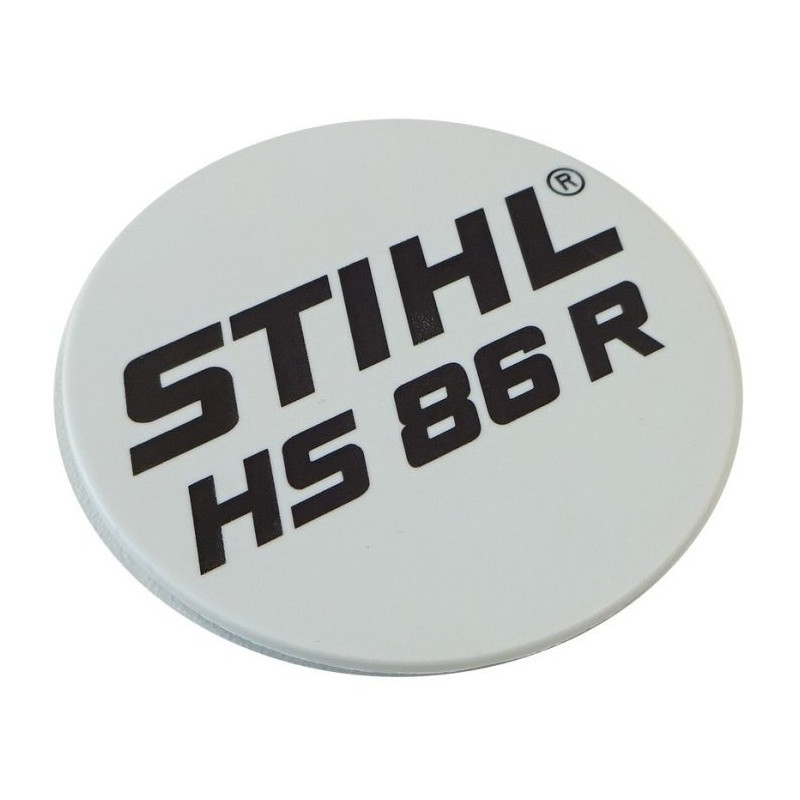 Plaque matricule hs 86 r d'origine Stihl référence 4237 967 1503