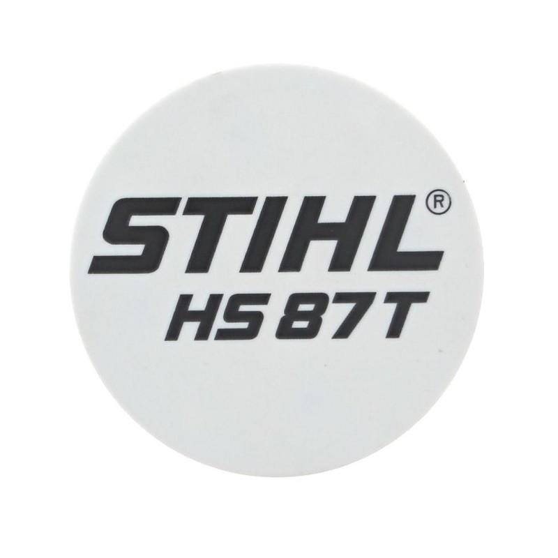 Plaque matricule hs 87t d'origine Stihl référence 4237 967 1507