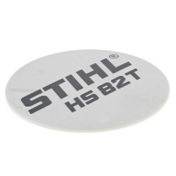 Plaque matricule hs 82t d'origine Stihl référence 4237 967 1508
