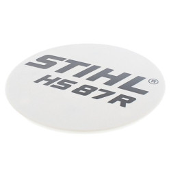 Plaque matricule hs 87r d'origine Stihl référence 4237 967 1509