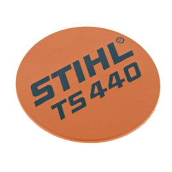 Plaque matricule TS 440 d'origine Stihl référence 4238 967 1510