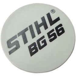 Plaque matricule bg 56 d'origine Stihl référence 4241 967 1500