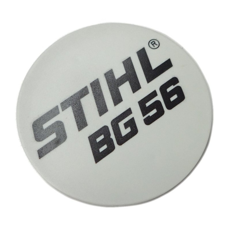 Plaque matricule bg 56 d'origine Stihl référence 4241 967 1500