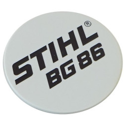 Plaque matricule bg 86 d'origine Stihl référence 4241 967 1504