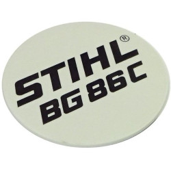 Plaque matricule bg 86c d'origine Stihl référence 4241 967 1505