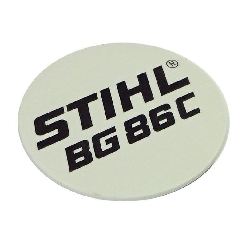 Plaque matricule bg 86c d'origine Stihl référence 4241 967 1505