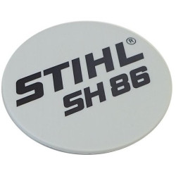 Plaque matricule sh 86 d'origine Stihl référence 4241 967 1522