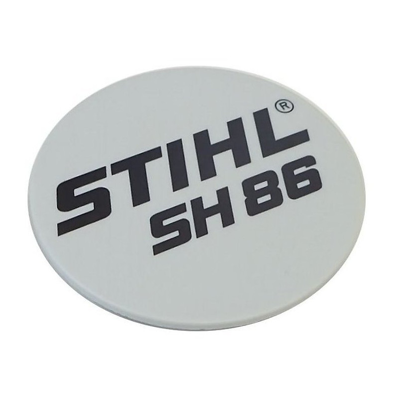 Plaque matricule sh 86 d'origine Stihl référence 4241 967 1522