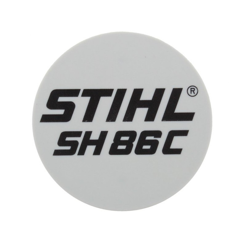 Plaque matricule sh 86 c d'origine Stihl référence 4241 967 1523