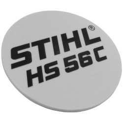 Plaque matricule hs 56c d'origine Stihl référence 4242 967 1502