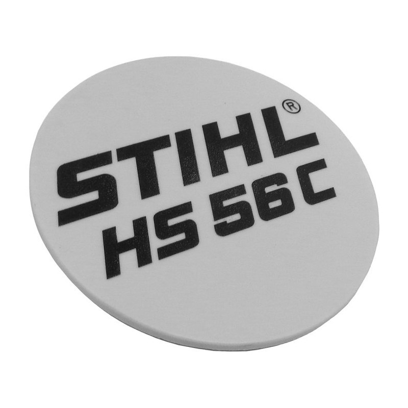 Plaque matricule hs 56c d'origine Stihl référence 4242 967 1502