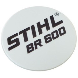 Plaque matricule br 600 d'origine Stihl référence 4282 967 1501