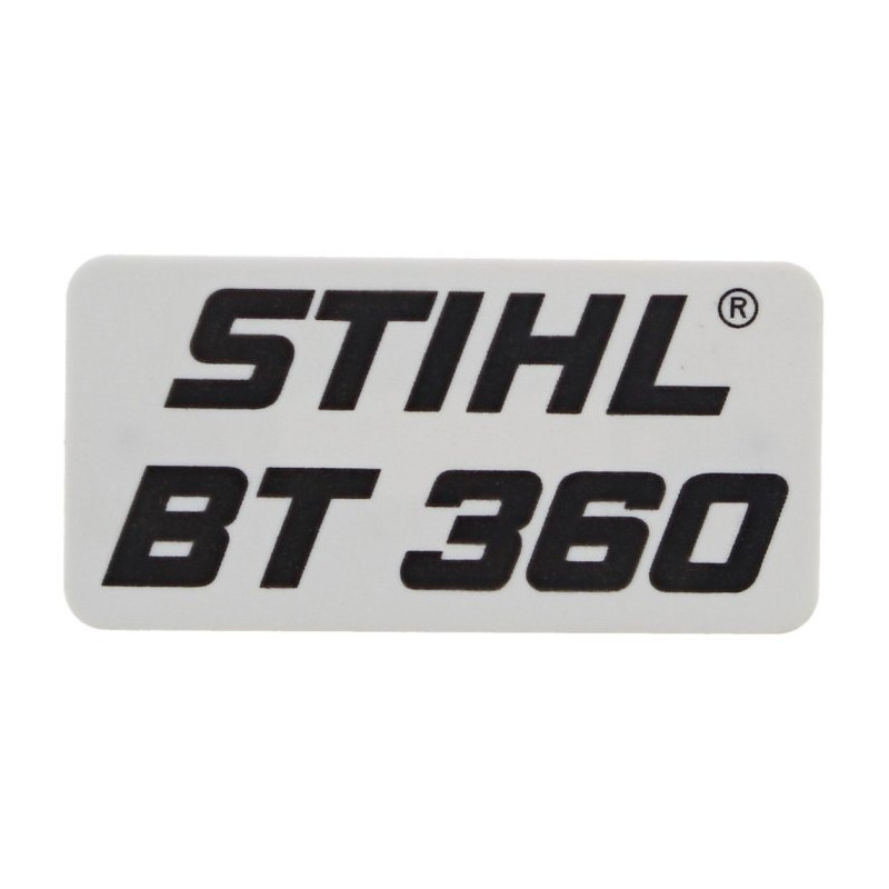 PLAQUE MATRICULE d'origine Stihl référence 4308 967 1501