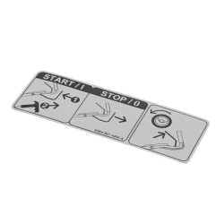 Autocollant d'origine Stihl référence 6364 967 4400