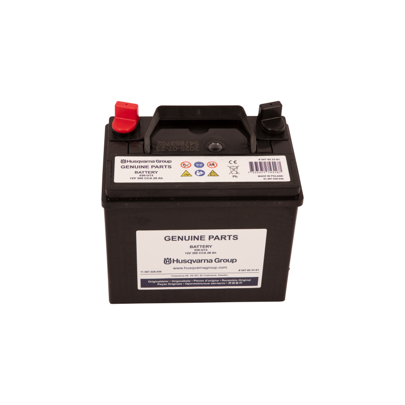BATTERIE 12V, 28 AH d'origine Husqvarna référence 5478537-01