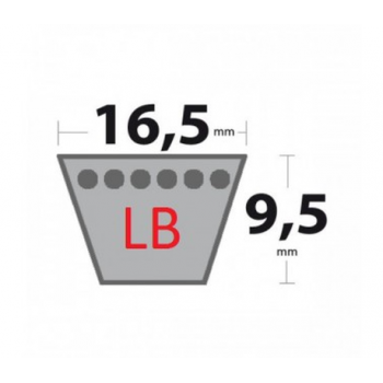 COURROIE TYPE LB