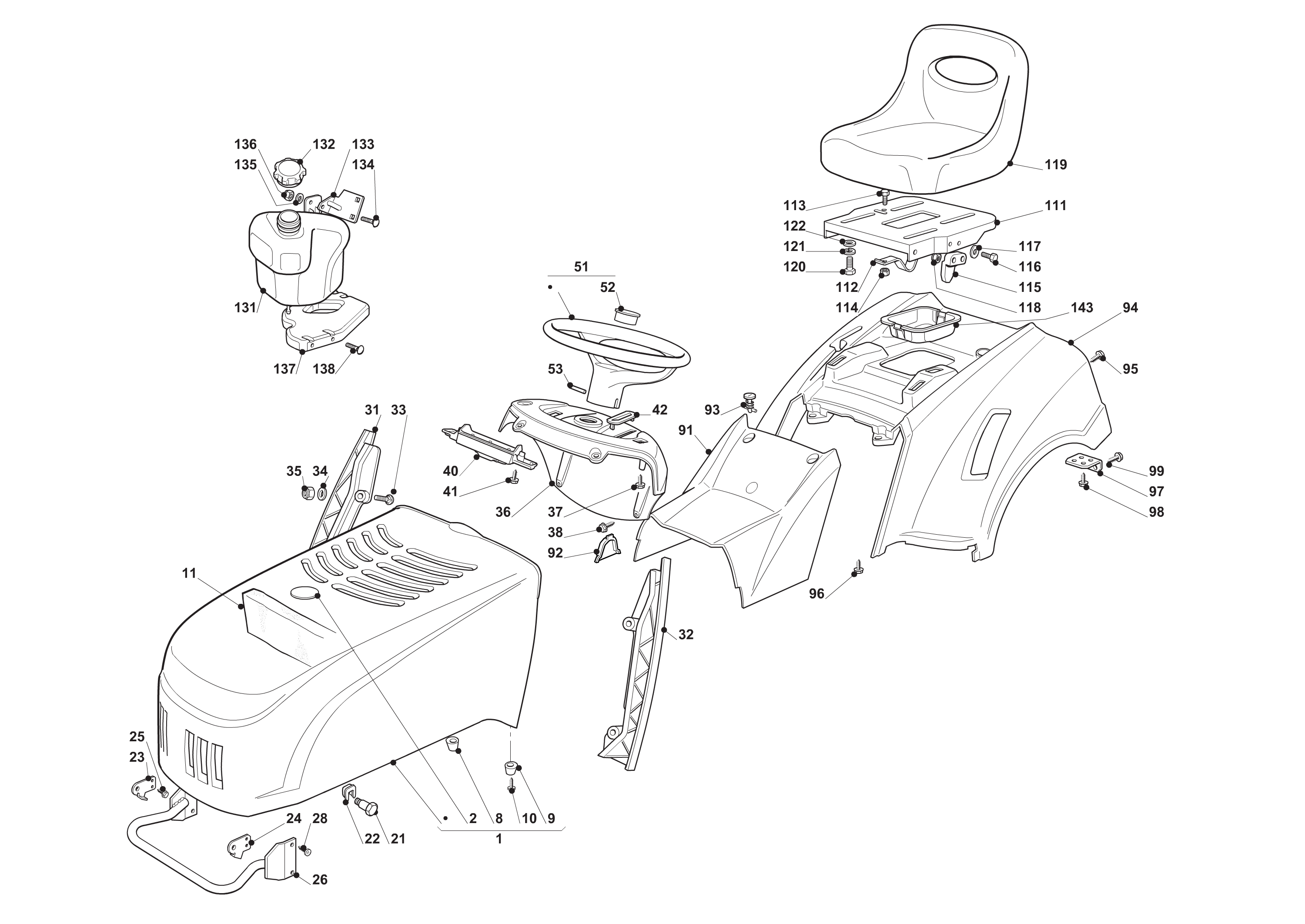 Vue éclatée OM 91C/11,5M France Cat.2010