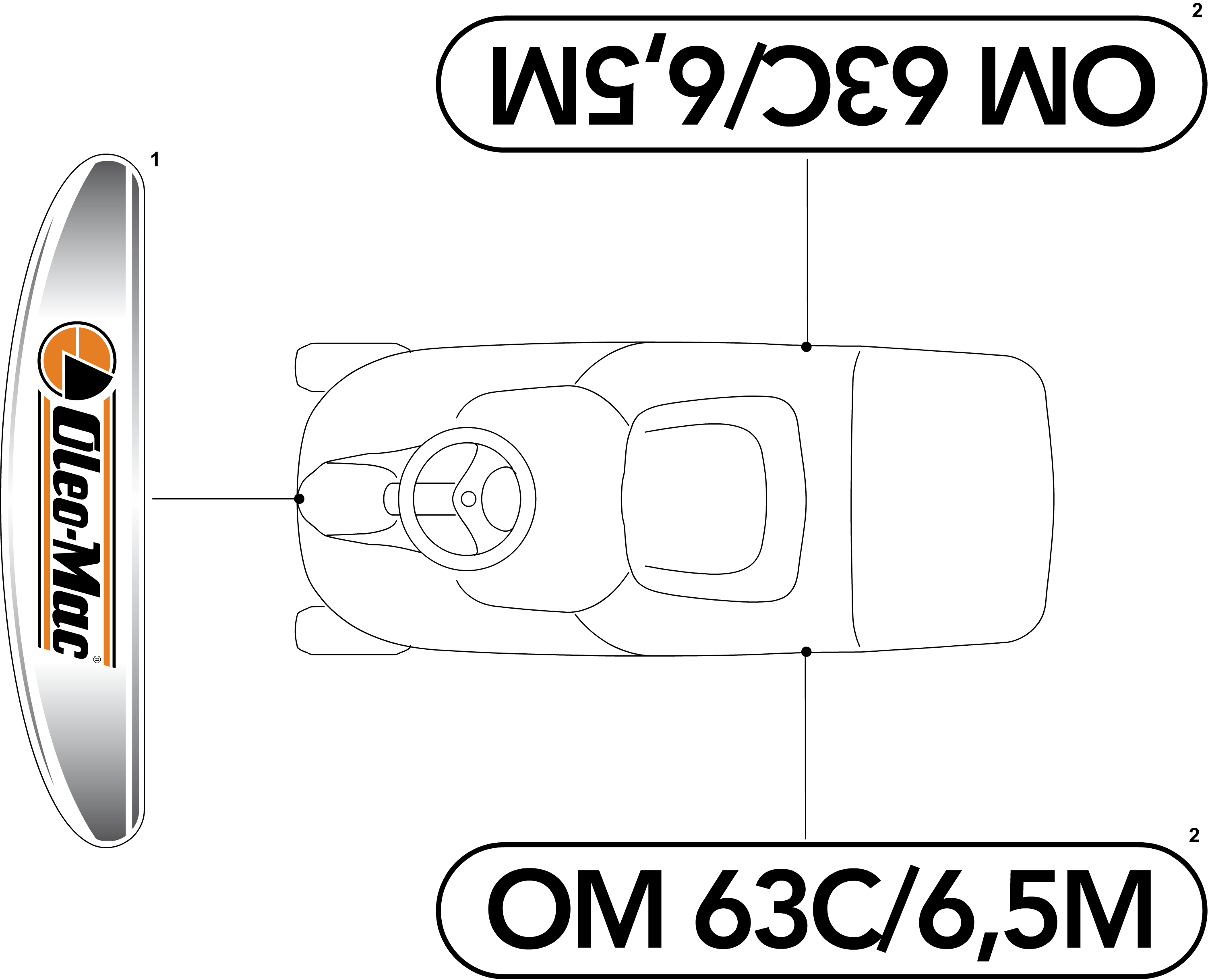 Vue éclatée OM 63C/6,5V Cat.2011