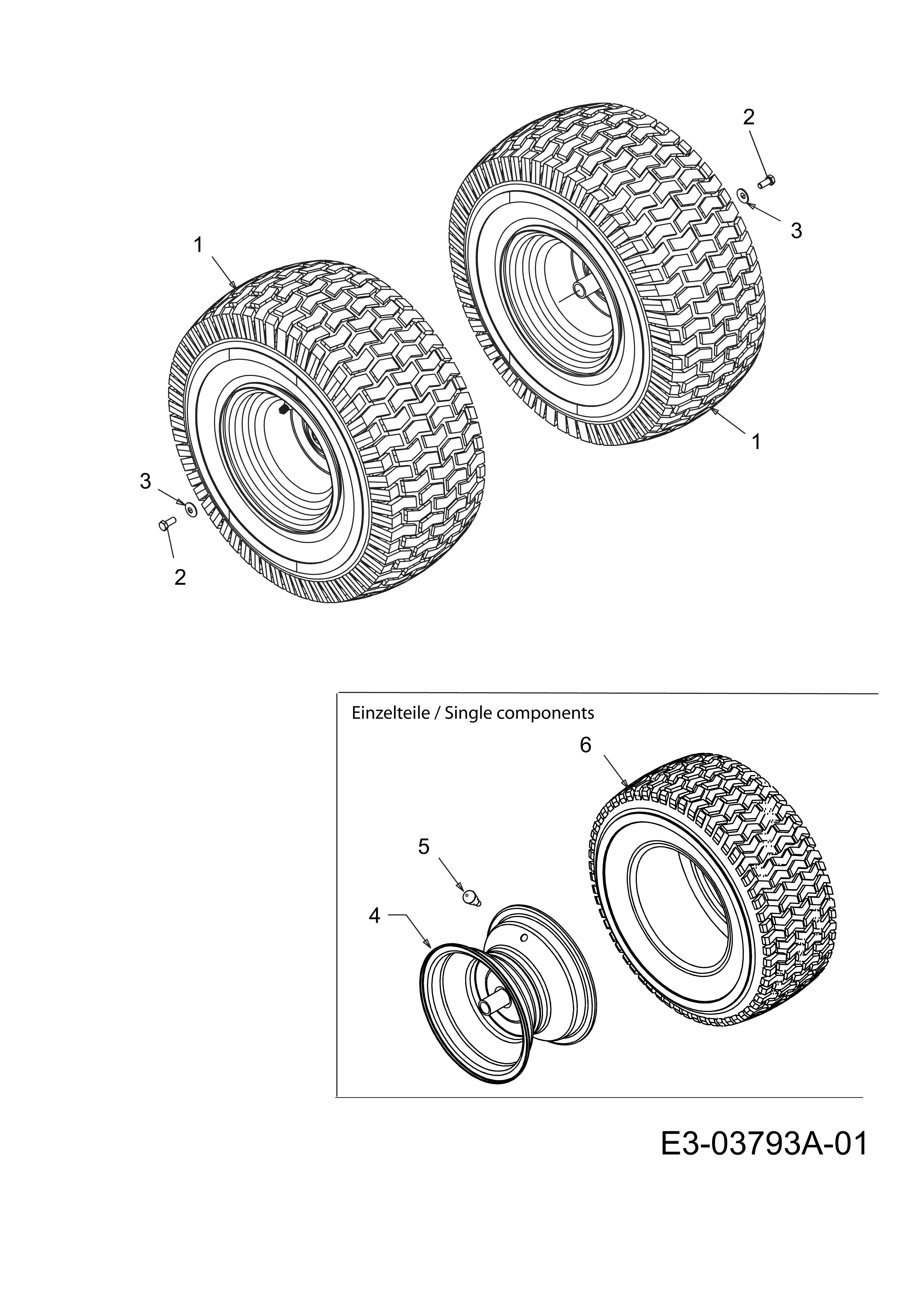 Vue éclatée TORNADO 108/18,5 H Cat.2012