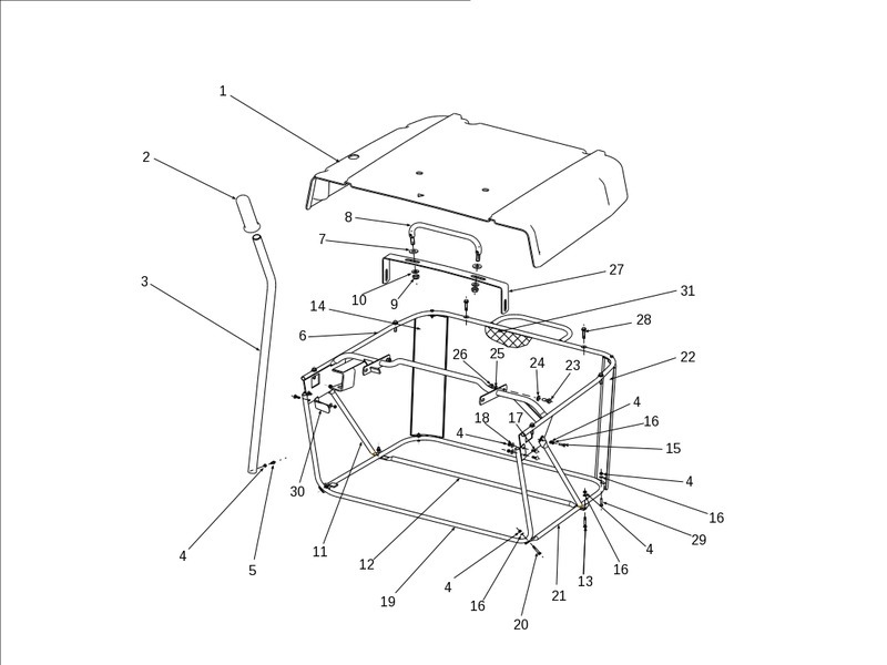 Vue éclatée OM 106J/16H France Cat.2012