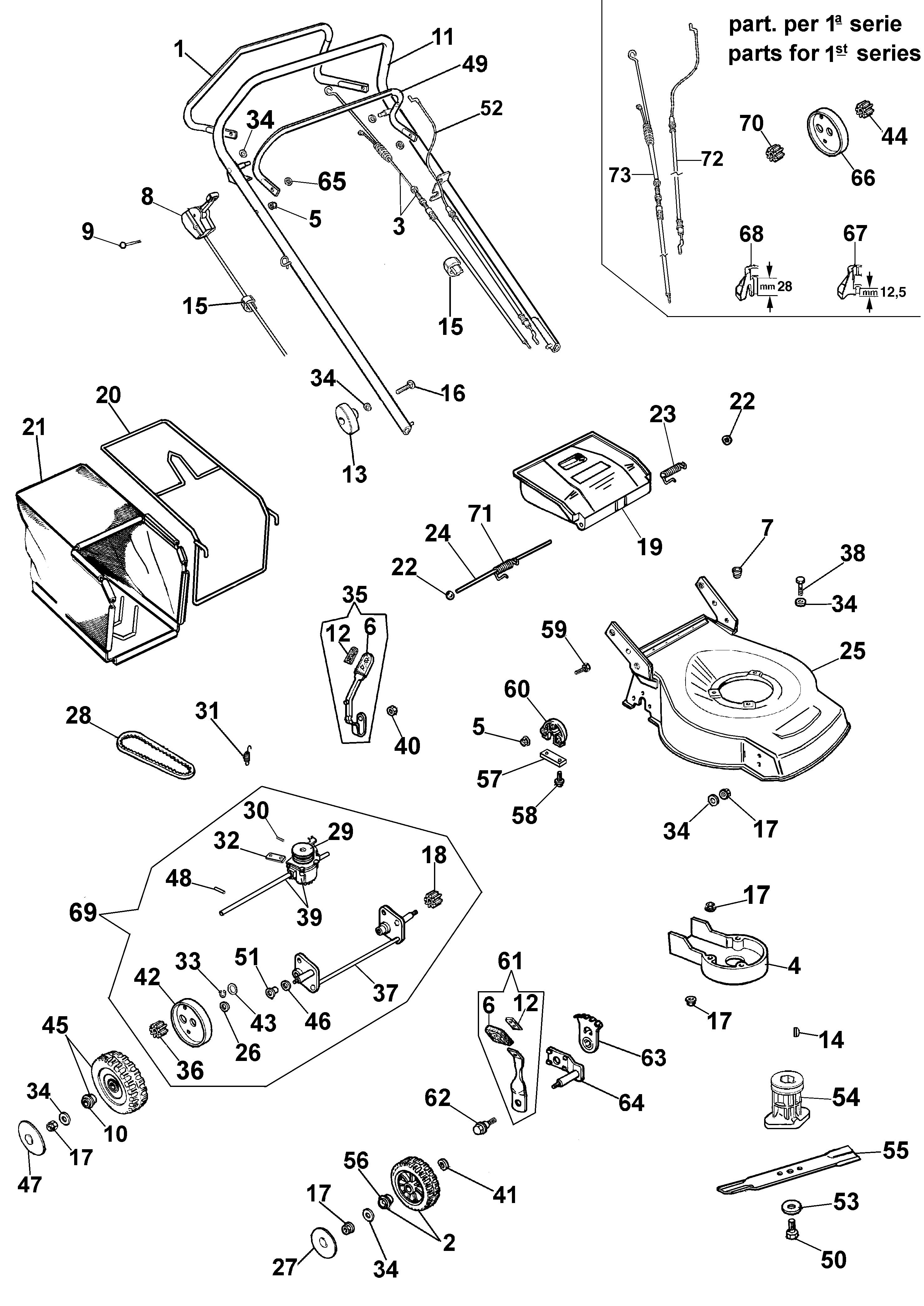 Vue éclatée G 47 TB