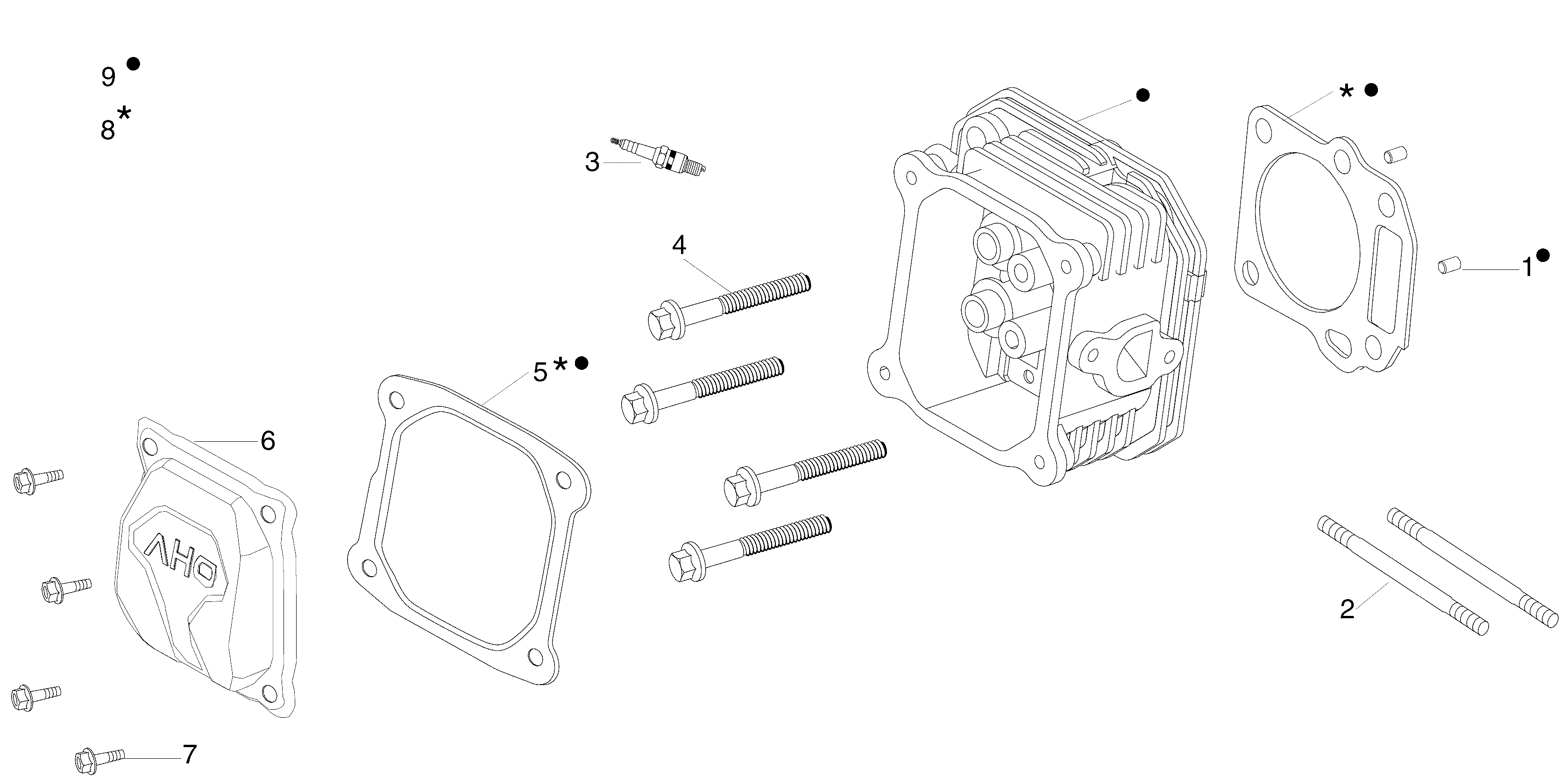Vue éclatée Moteur K1250 (EURO5)