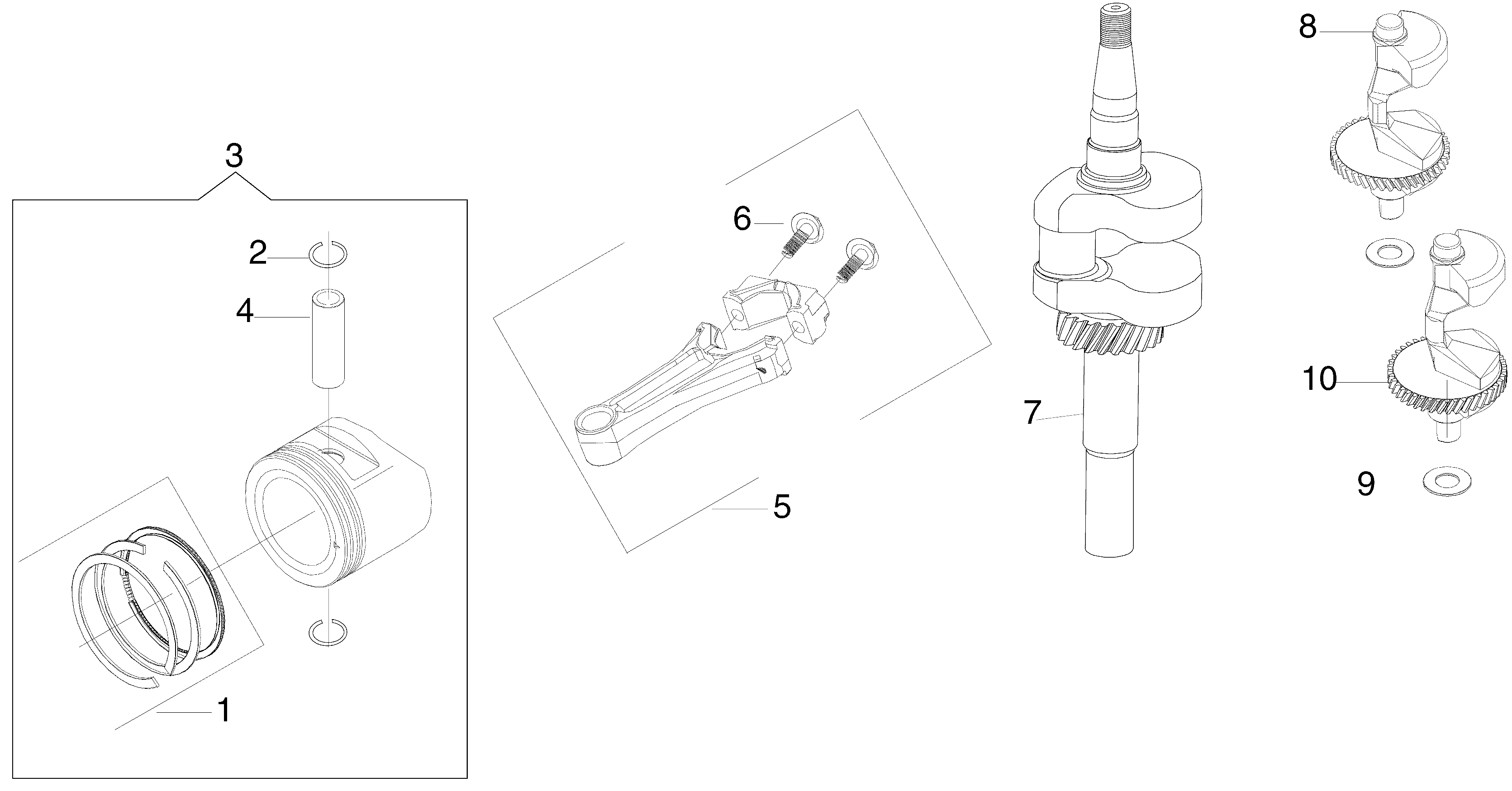 Vue éclatée Moteur K1250 (EURO5)