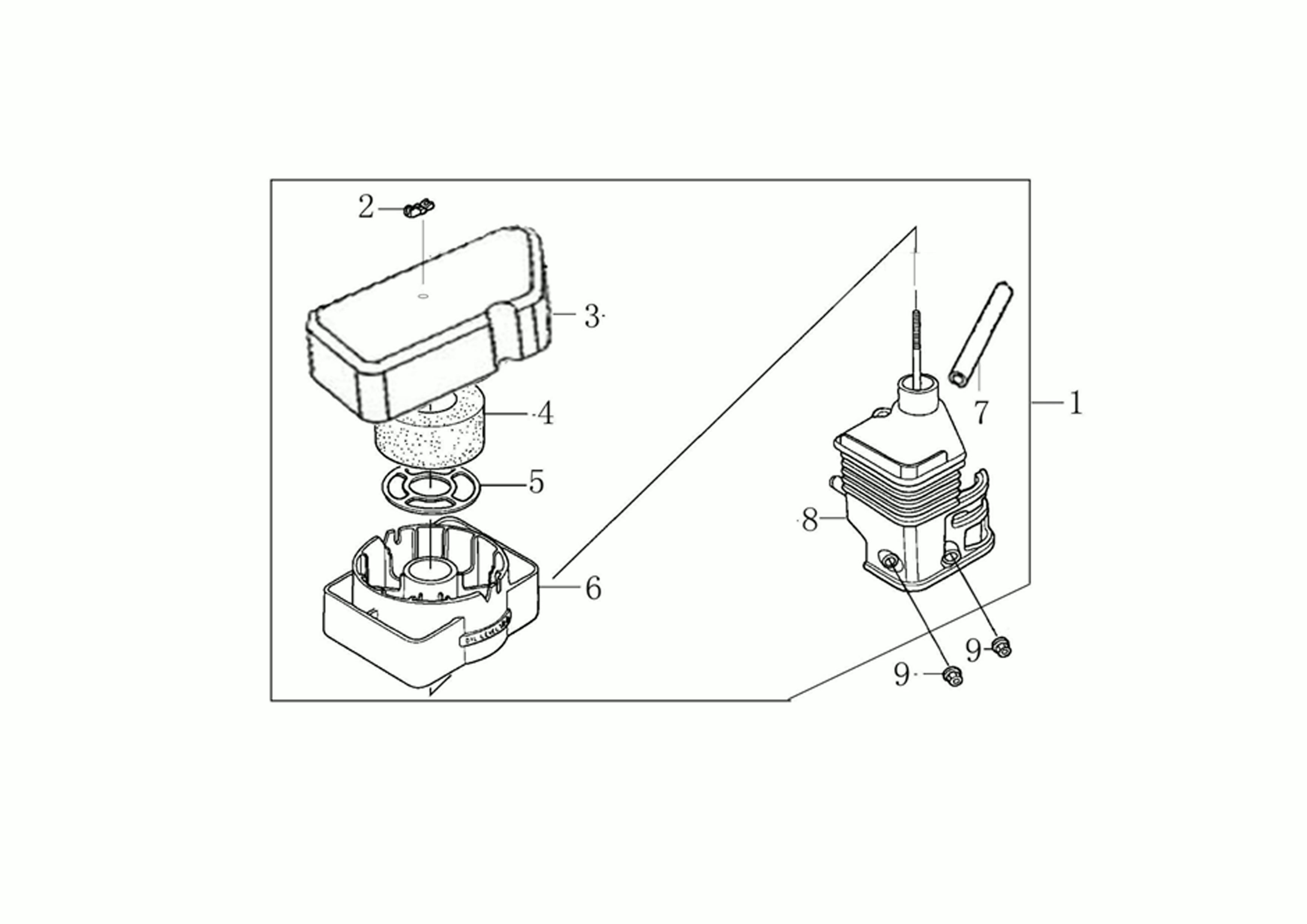Vue éclatée Moteur K800 H (EURO 5)