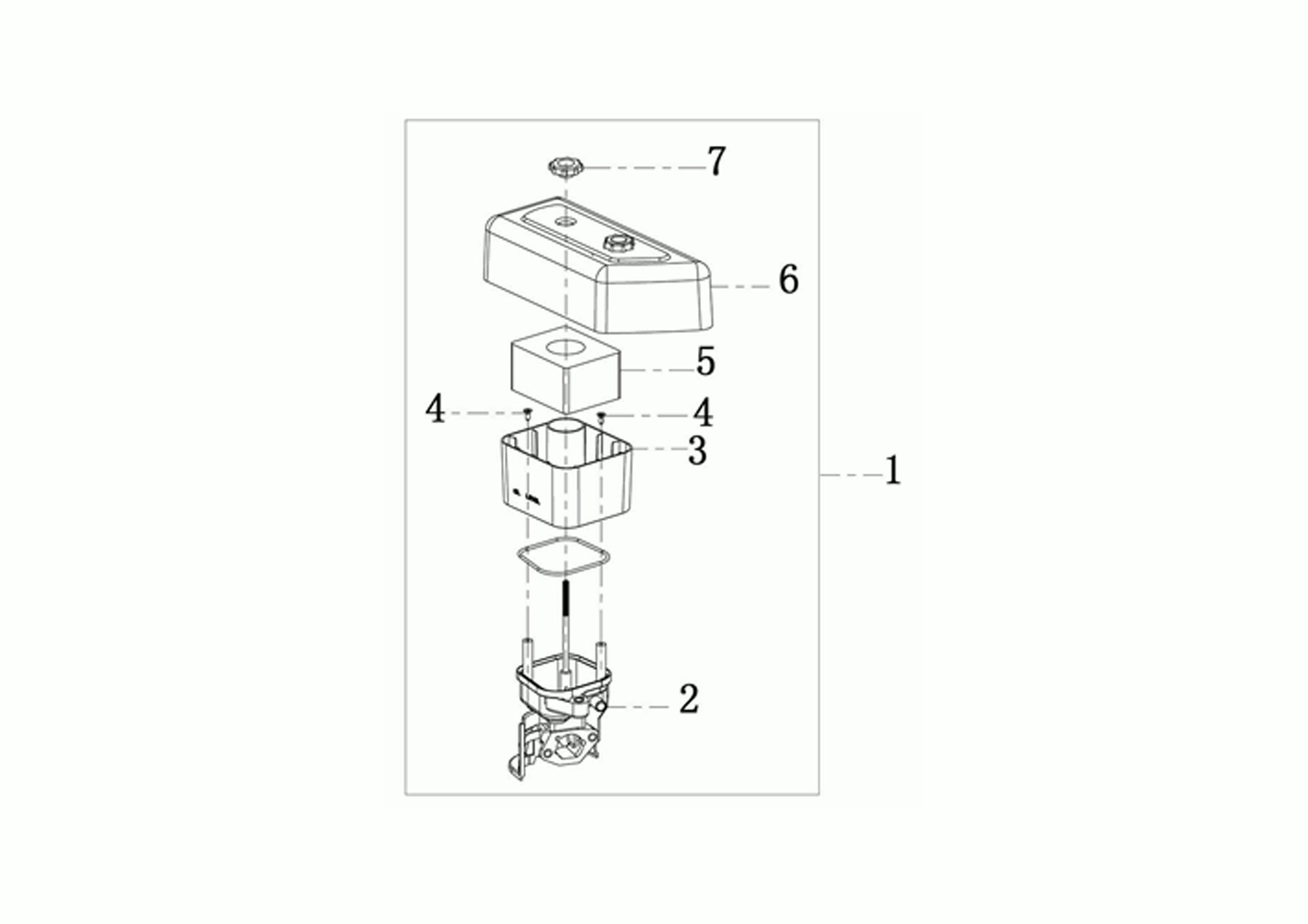 Vue éclatée Moteur à double arbre K1100H