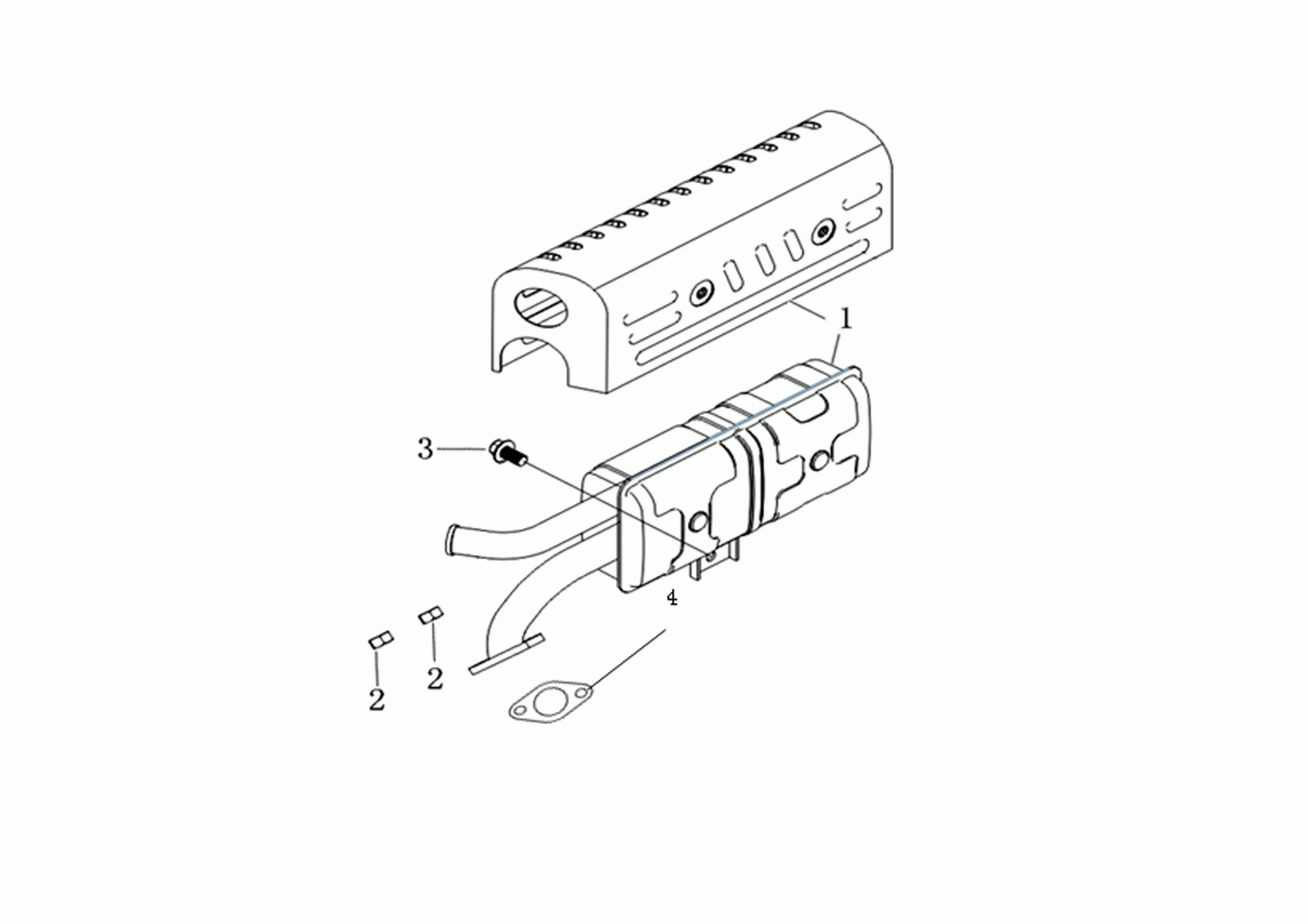 Vue éclatée Moteur à double arbre K1100H