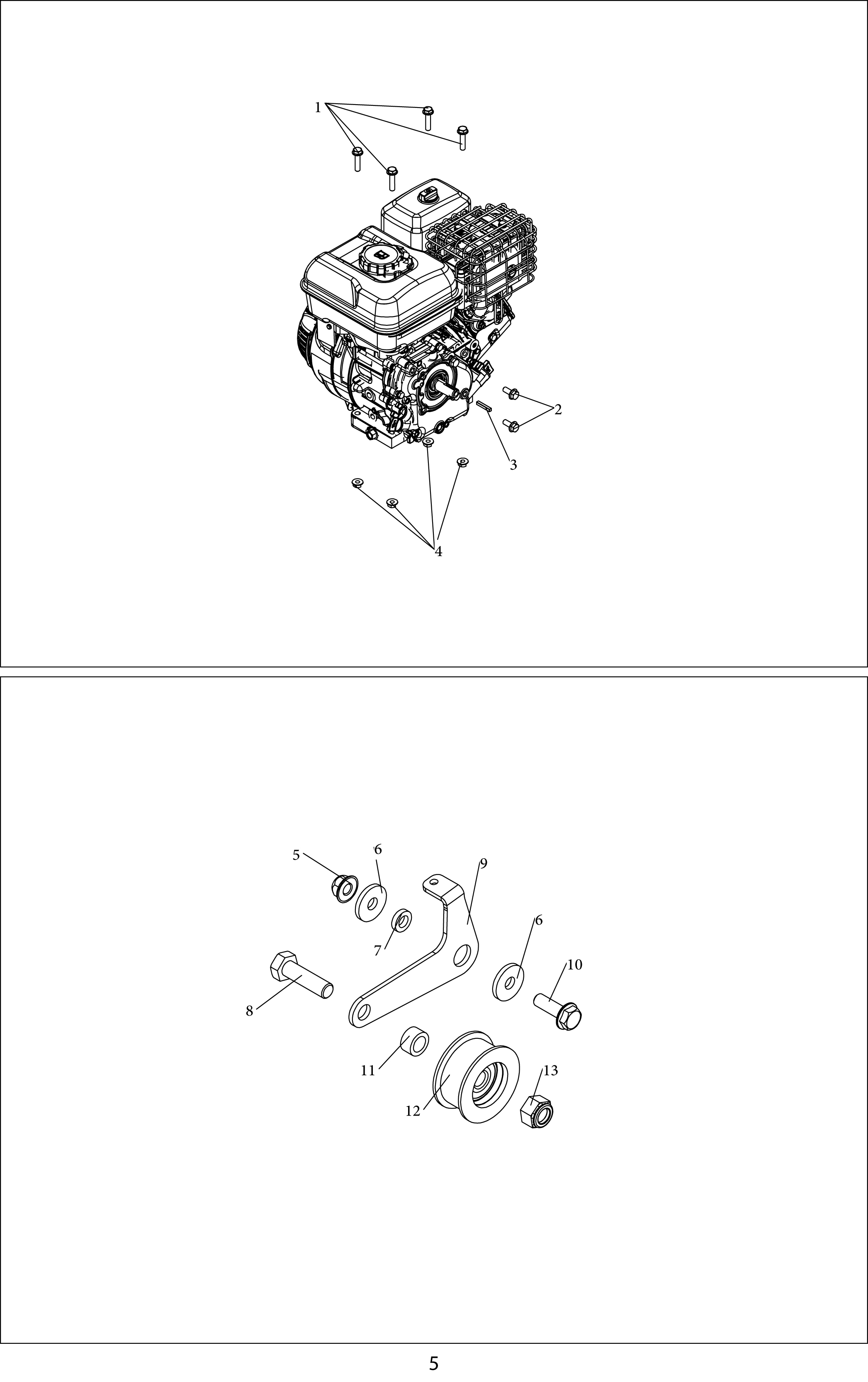 Vue éclatée MH 166R