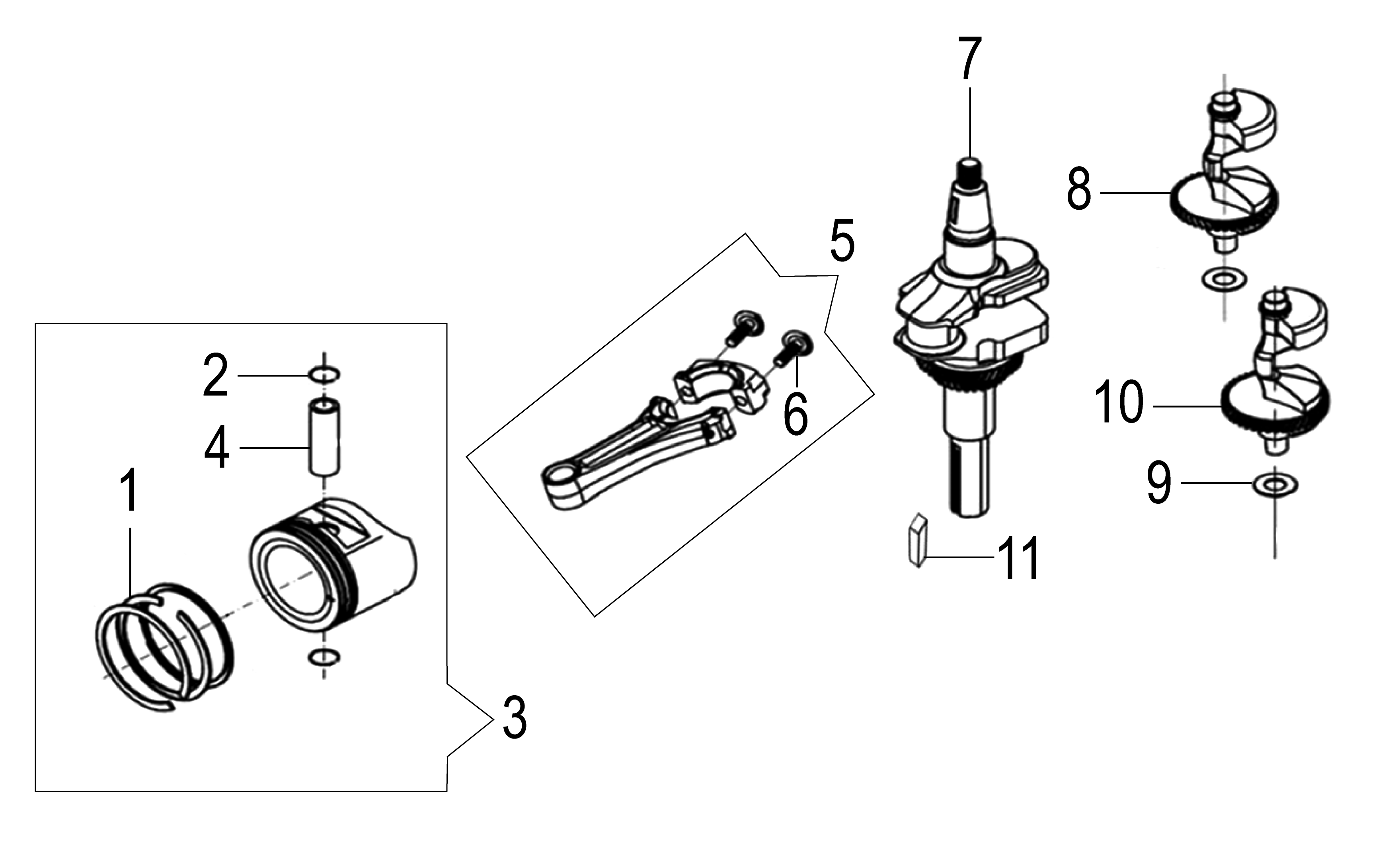 Vue éclatée Moteur K1250 (EURO5)