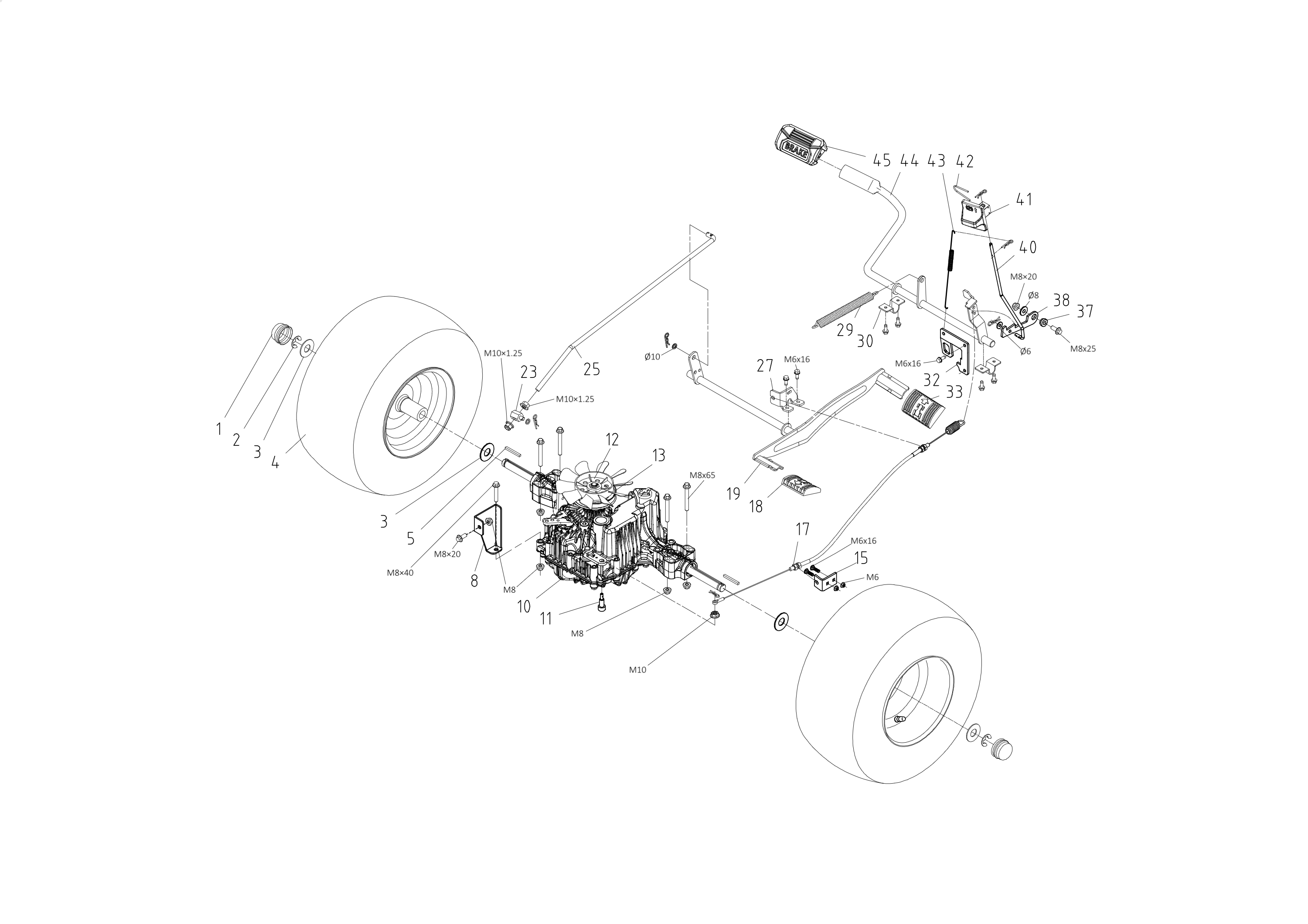 Vue éclatée OM 86R/14,5 K Cat.2025