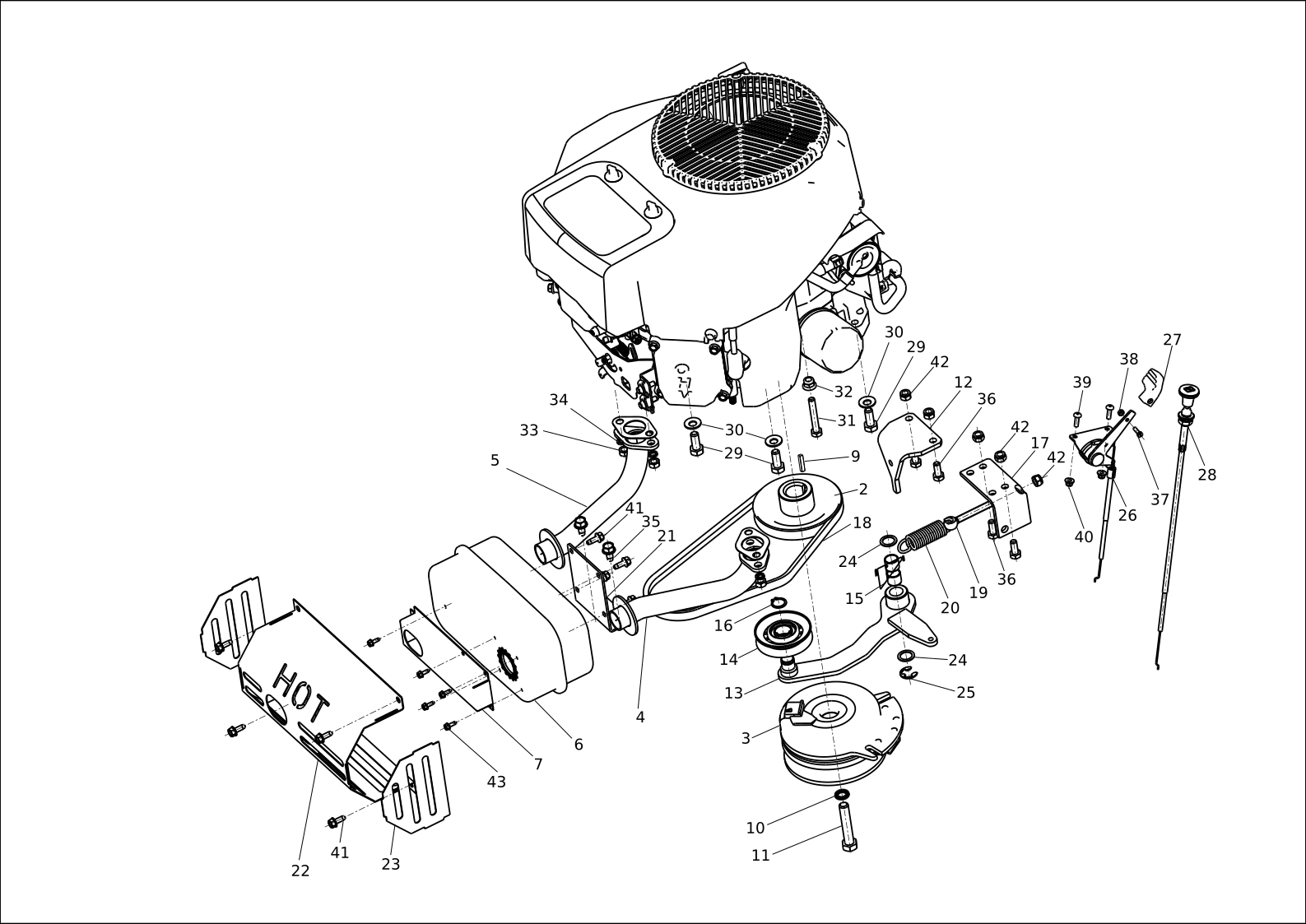 Vue éclatée APACHE 85 2WD K2000