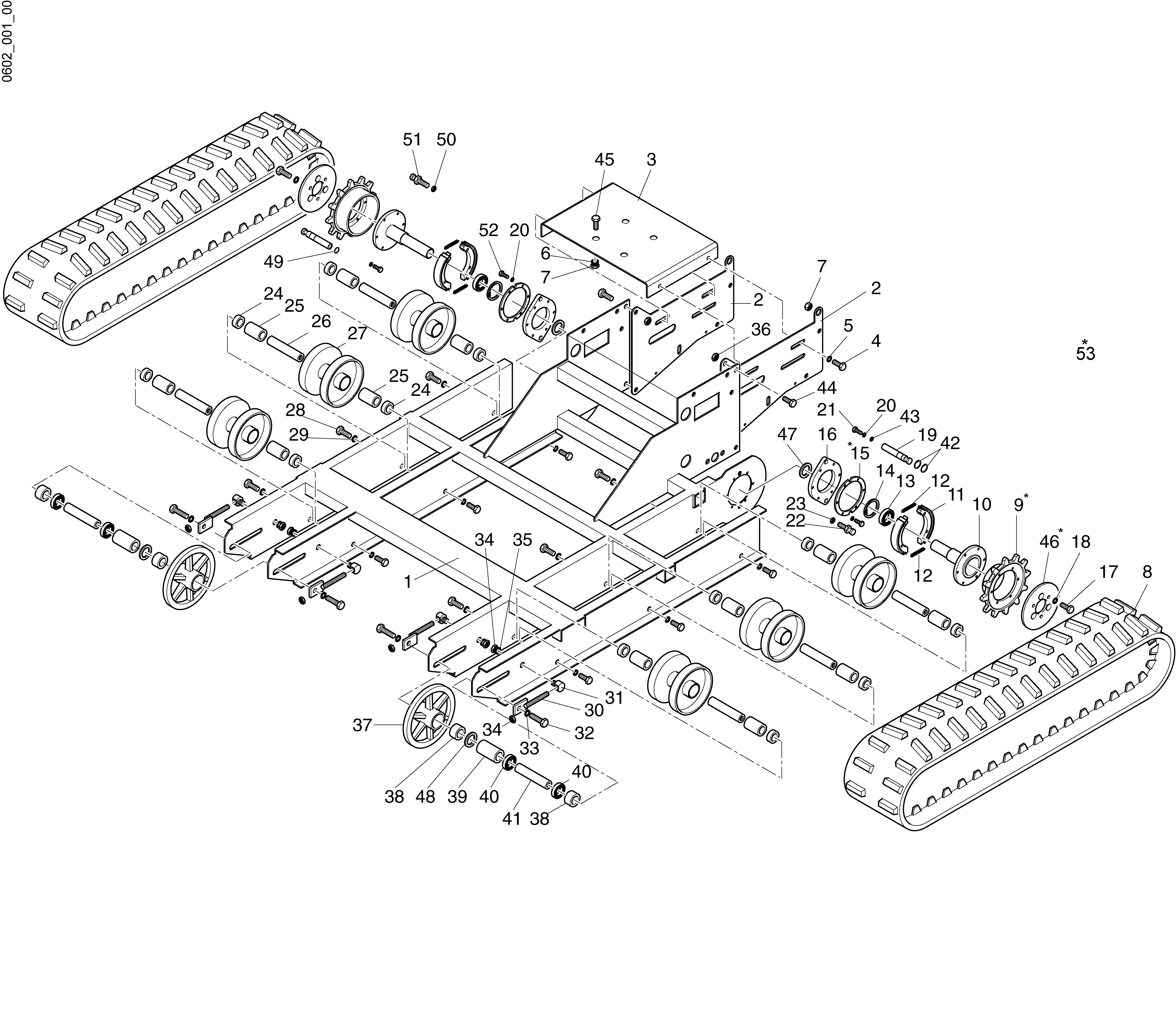 Vue éclatée CR 350 R (Italia)