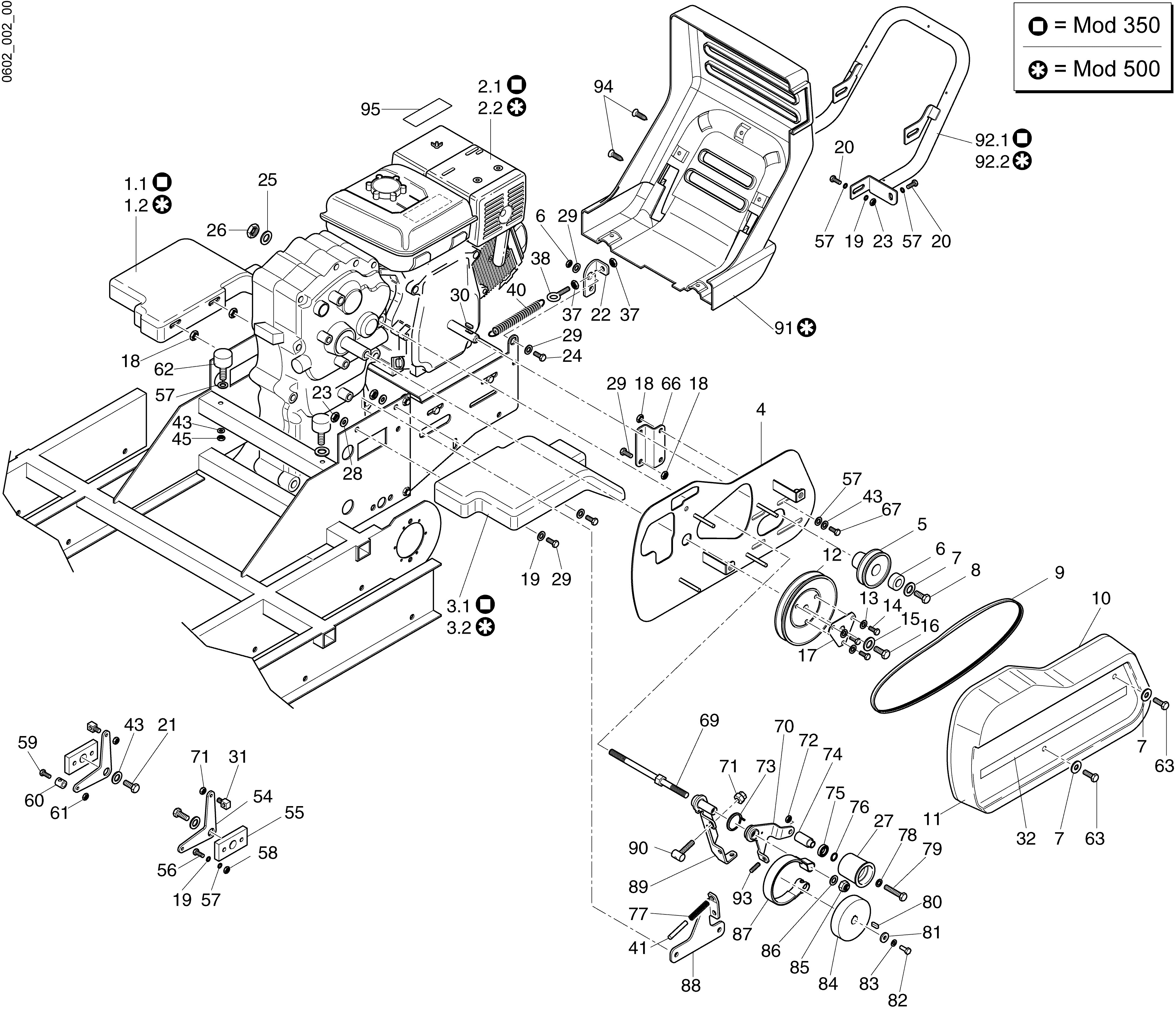 Vue éclatée CR 500 (Export)