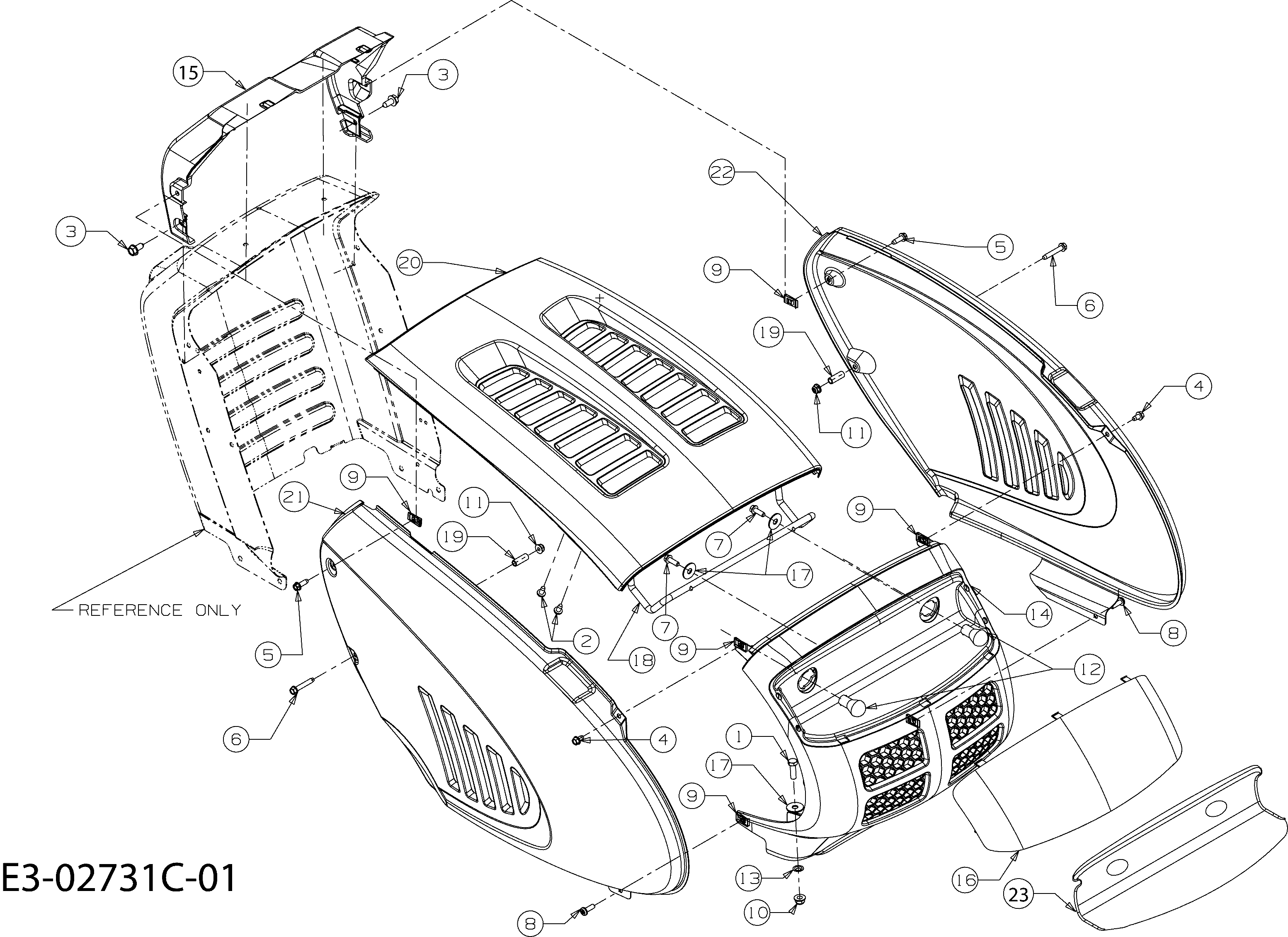Vue éclatée POLO 108/20 H Cat.2008
