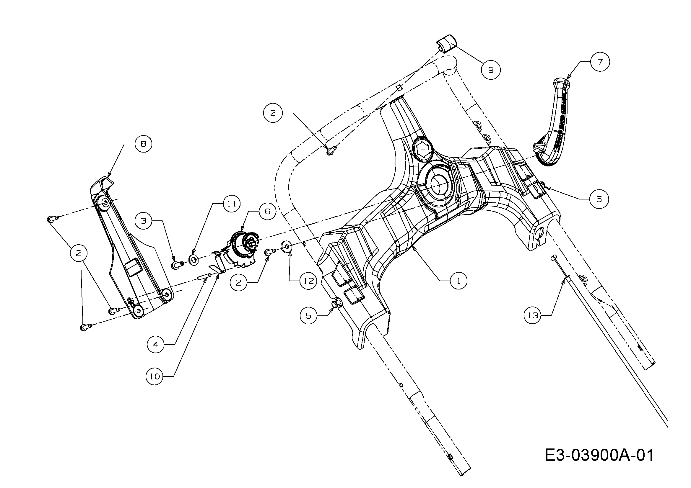 Vue éclatée G 55 VBX 4 in 1