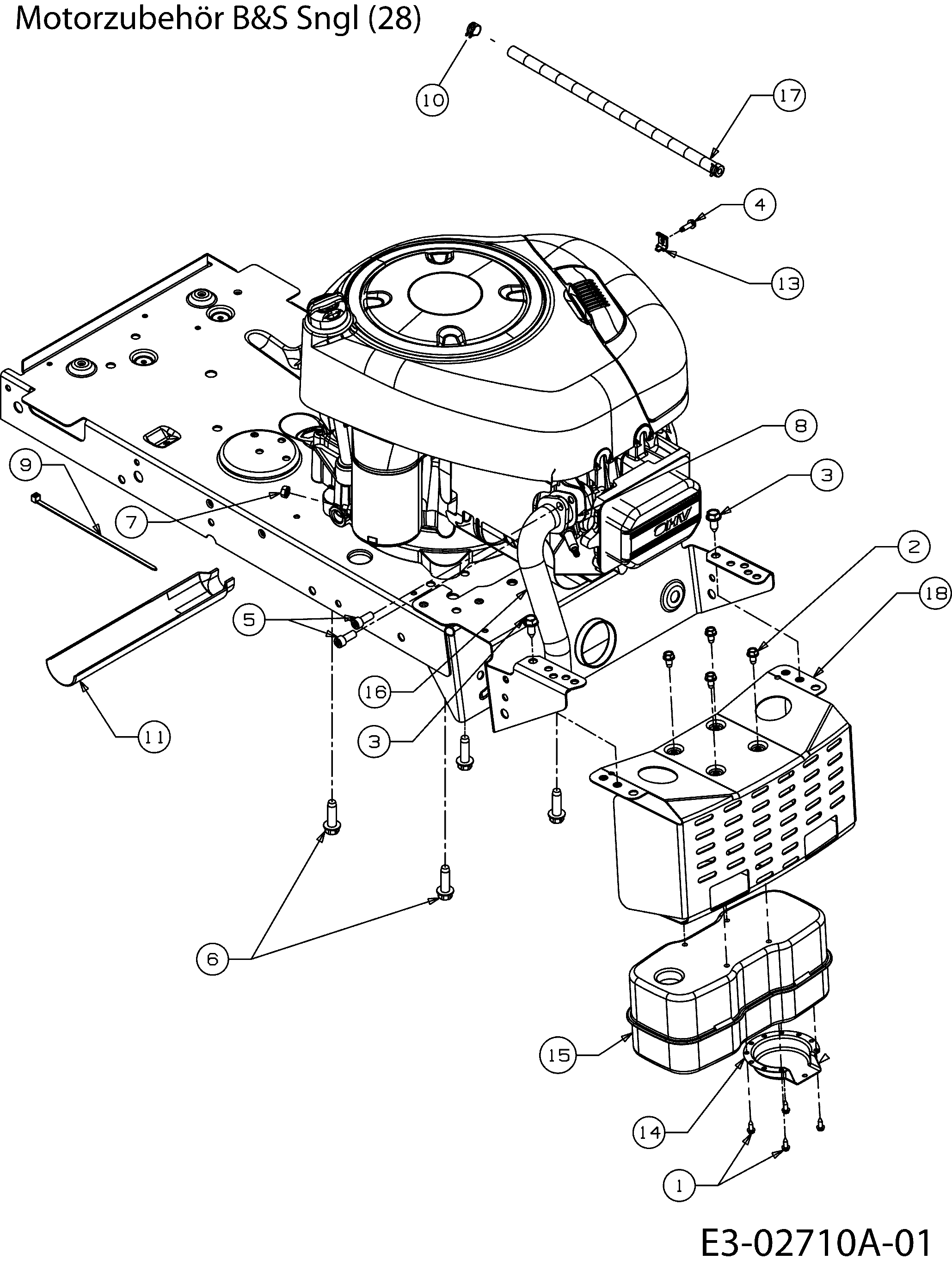 Vue éclatée POLO 108/17,5 H