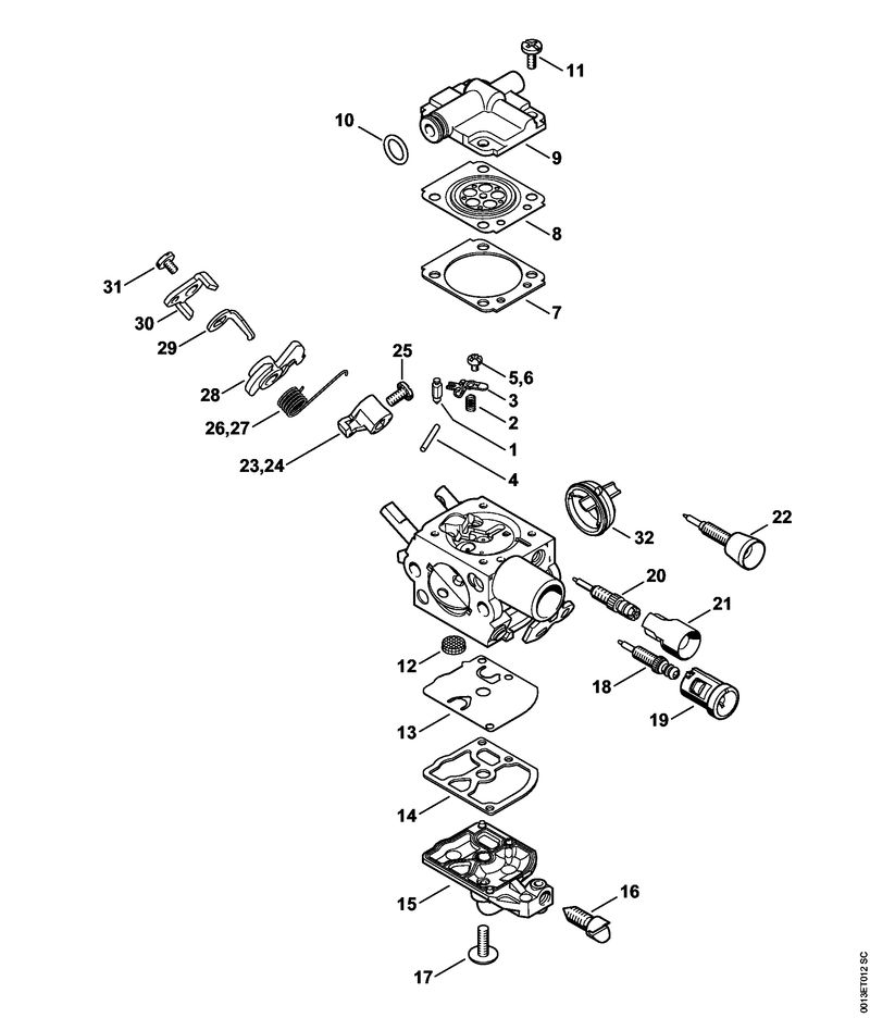 Carburateur C1Q-S250, C1Q-S248, C1Q-S214, C1Q-S188