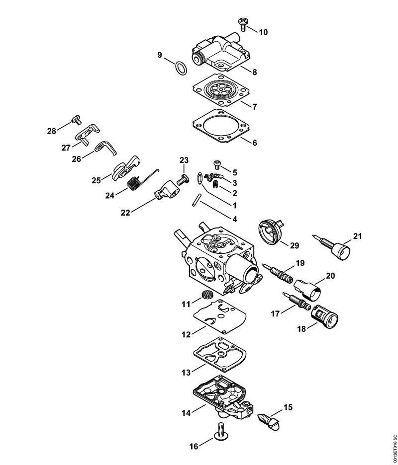 Carburateur C1Q-S280, C1Q-S283