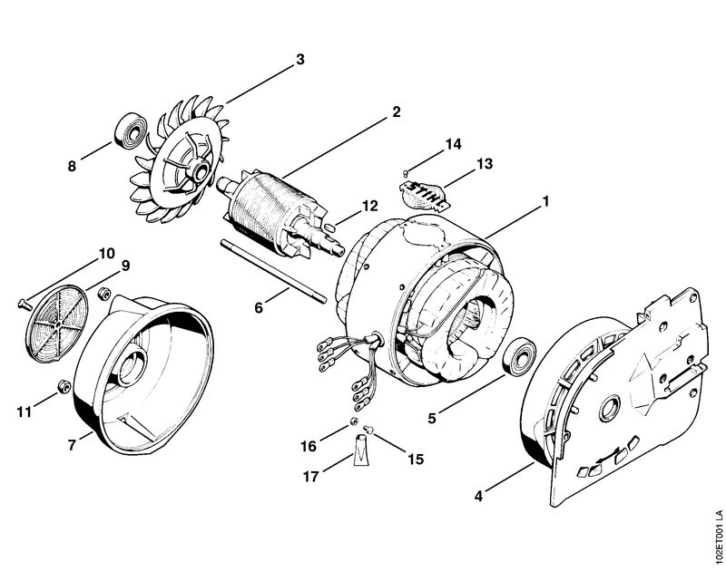 Carter de stator, Arbre de moteur