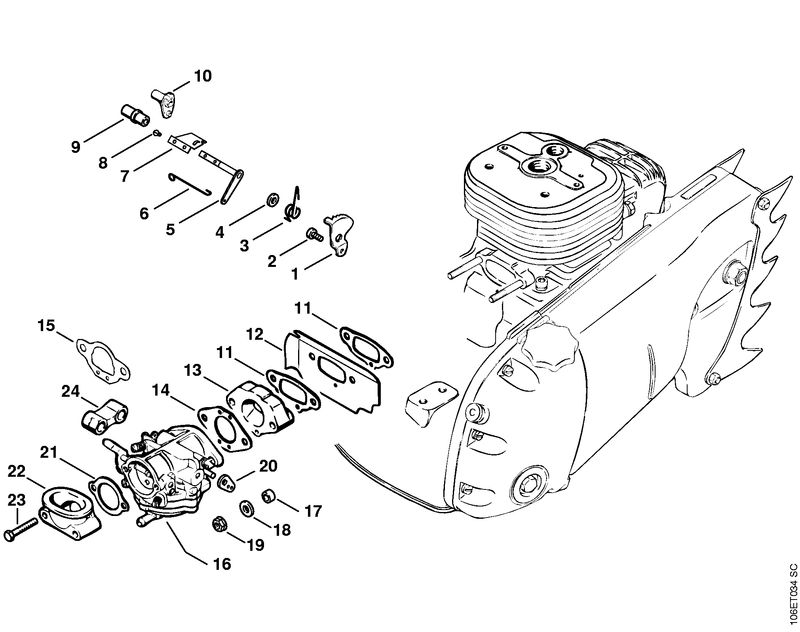 Regulateur de régime, Carburateur