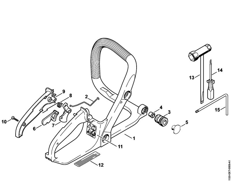 Cadre de poignée, Outils