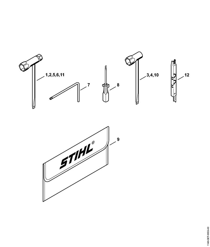 Outils, Accessoires optionnels