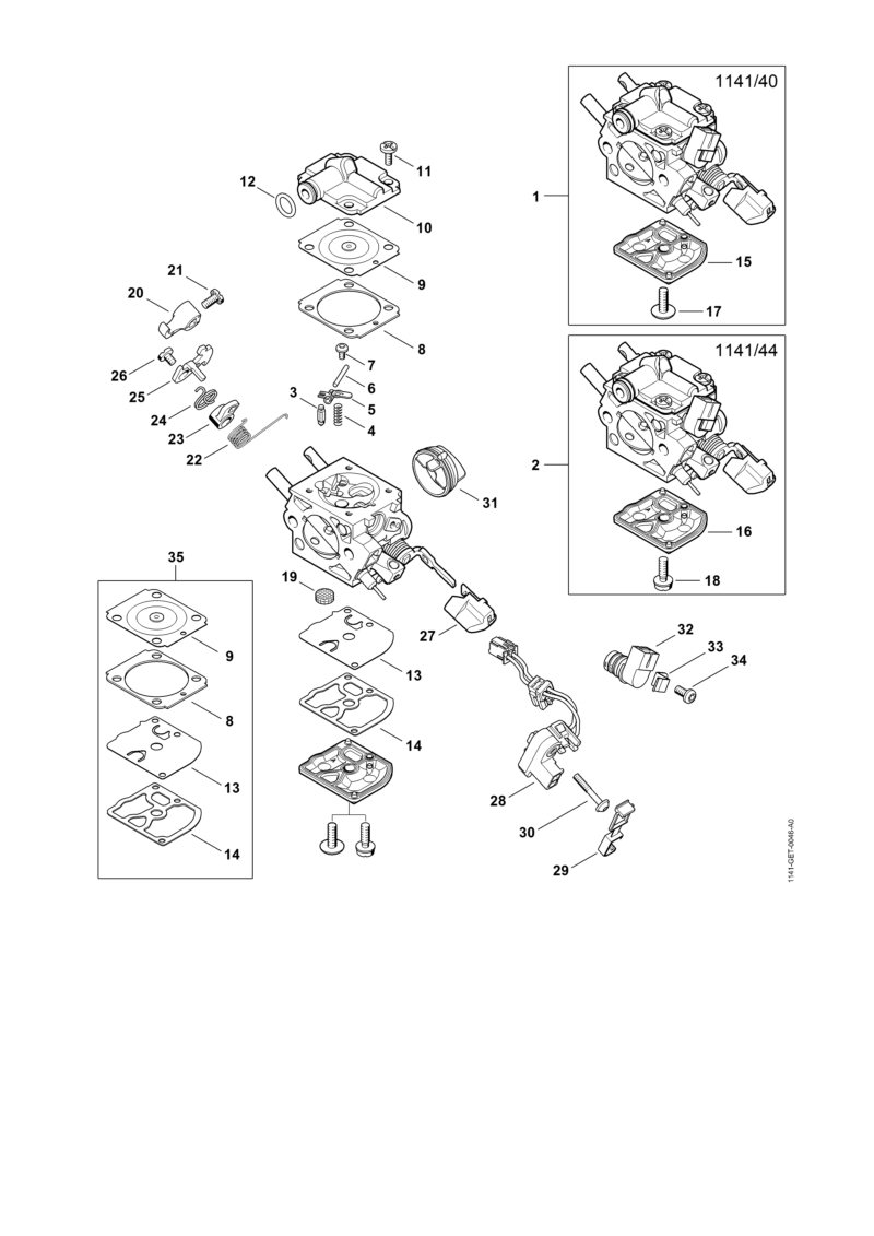 Carburateur 1141/40, 1141/44