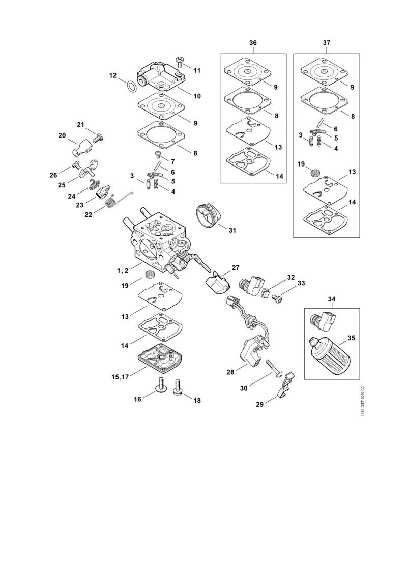 Carburateur 1141/30, 1141/34