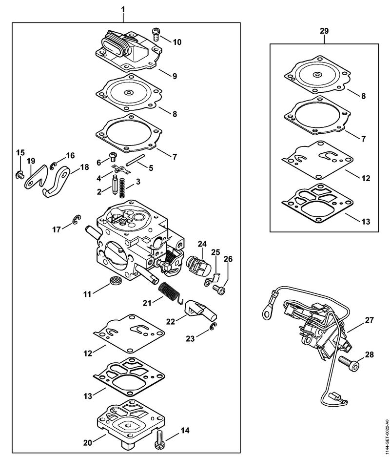 Y - Carburateur WJ-140