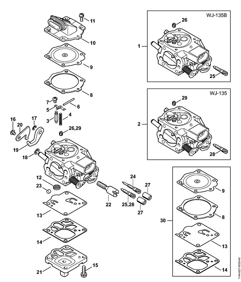 X - Carburateur WJ-135
