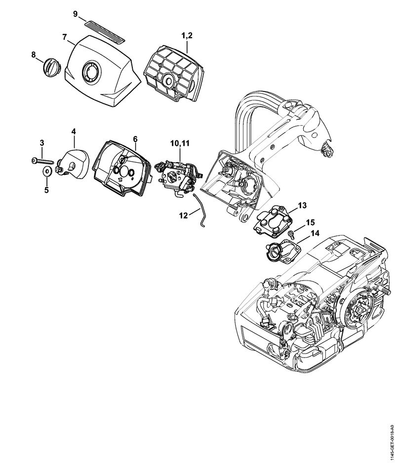 Filtre à air, Couvercle de carter de carburateur M-Tronic